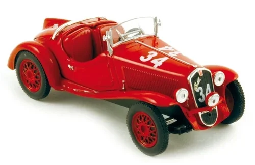 1:43 Norev 770024 Fiat Balilla Sport rood - 1