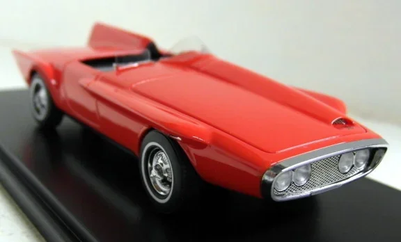 1:43 BoS-Models Plymouth XNR Spider concept 1960 oranjerood - 1