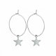 fashion oorbellen ibiza met ster oorringen star zilver of goud 1001oorbellen - 1 - Thumbnail