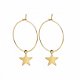 fashion oorbellen ibiza met ster oorringen star zilver of goud 1001oorbellen - 3 - Thumbnail