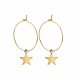 fashion oorbellen ibiza met ster oorringen star goud of zilver 1001oorbellen - 1 - Thumbnail