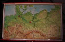 Schoolkaart van Noord Duitsland.
