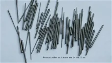 100 voorsteekstiften / conische pennen. nr. 0602 = 0.80x1.20-14mm. € 7,50