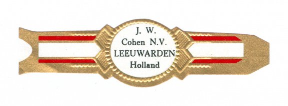 Zonder merk (type Agio) - Reclamebandje J W Cohen NV, Leeuwarden - 1