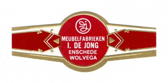 Zonder merk (type Vedetten) - Reclamebandje Meubelfabrieken I de Jong, Enschede-Wolvega - 1