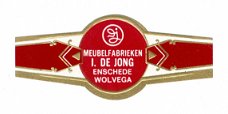 Zonder merk (type Vedetten) - Reclamebandje Meubelfabrieken I de Jong, Enschede-Wolvega