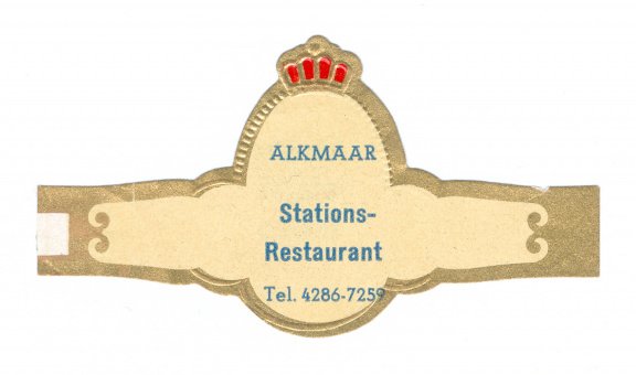 Abonné - Reclamebandje Stationsrestaurant Alkmaar (eitje, crème, stemt tevrêe) - 1