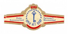 Abonné - Reclamebandje Open Het Dorp Huize Kennemerland, Bloemendaal (rode boord, stemt tevrêe)