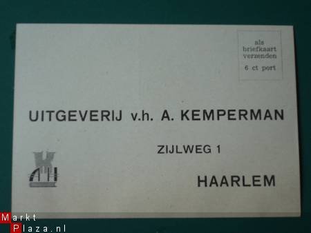 Oude briefkaart voor 6 cent. - 1