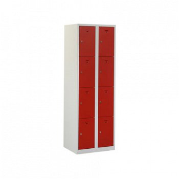 Locker (helmkast) 8 deuren h180xb60xd50cm - 1