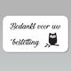 Zwart witte stickers thank you 60x30mm (10 stuks) - 3 - Thumbnail