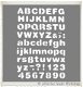 Letter sjabloon alfabet ronde letters ca. 25mm A4 - 1 - Thumbnail