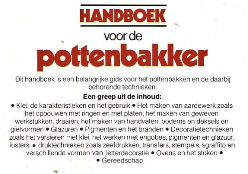 Handboek voor de pottenbakker - 2