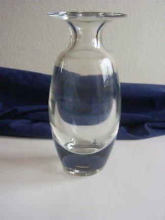Oude vaas ; dik glas, blank - Afbeelding 2