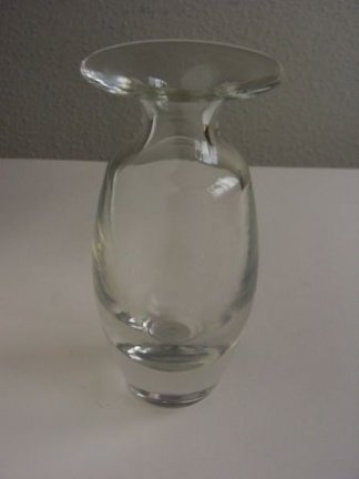 Oude vaas ; dik glas, blank - Afbeelding 6