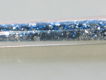 STROOI BUISJE --- VLOKJES --- BLAUW-ZILVER --- ca 7,3 x 1,3 cm - 2 - Thumbnail