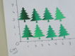 SETJE met KERSTBOMEN / KERSTBOOM --- 8 stuks --- GROEN - 1 - Thumbnail