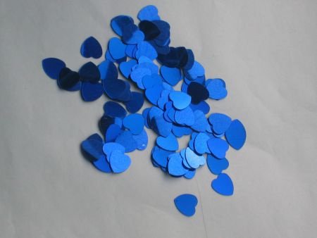 SETJE met HARTJES -- 10 stuks --- BLAUW - 1