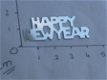 SETJE met HAPPY NEWYEAR --- 2 stuks --- ZILVER - 3 - Thumbnail