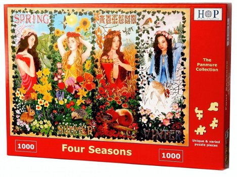 House of Puzzles - Four Seasons - 1000 Stukjes Nieuw - 2