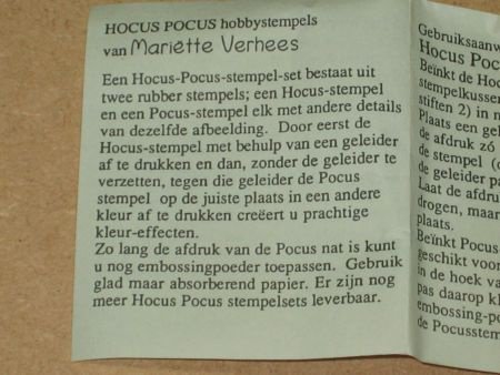 STEMPELS HOCUS POCUS --- nr. 420268E (2 stuks) --- PINUS PINEA - 5