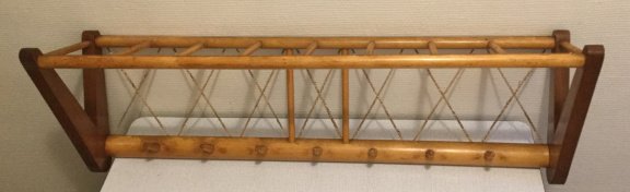 Verkocht ❤️ Mooie vintage kapstok van beukenhout, jaren 50/60 - nr. 1