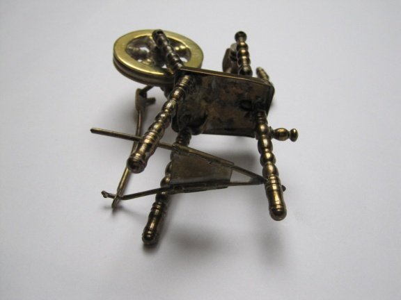 Spinnenwiel miniatuur 10.0x7.0 cm - Afbeelding 2
