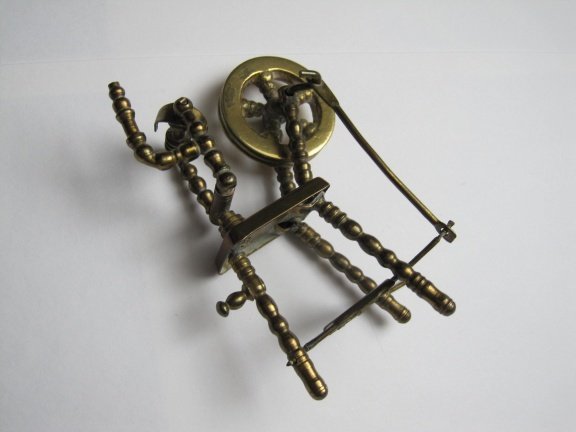 Spinnenwiel miniatuur 10.0x7.0 cm - Afbeelding 6