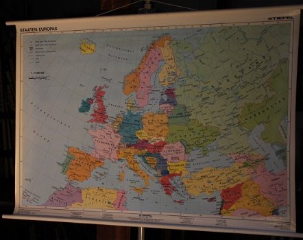 Schoolkaart van Europa. - 1