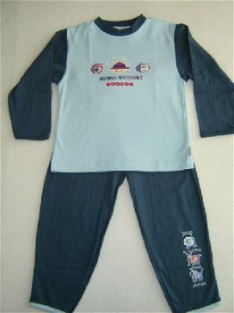 NIEUWE Stoere Jongens Tricot PYJAMA maat 98 Bleu - 1