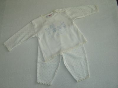 FEETJE Meisjes Tricot PYJAMA maat 68 ECRU - 1