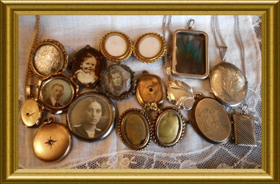 Oude dubbele foto broche - Afbeelding 5