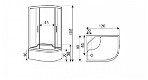 Sanifun douchecabine Melvina 1200 x 800 gekleurd glas - 2 - Thumbnail