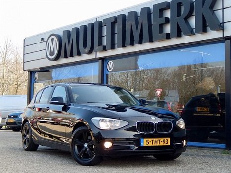 BMW 1-serie - 116D SPORT LEDEREN BEKLEDING, NAVIGATIE, BLACK EDITION - 1