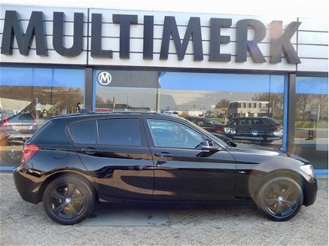 BMW 1-serie - 116D SPORT LEDEREN BEKLEDING, NAVIGATIE, BLACK EDITION - 1