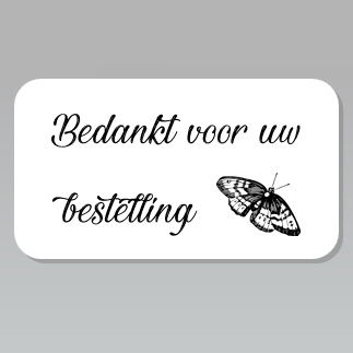 Witte stickers happy valentines day Ø 40mm etiketten sticker - 8