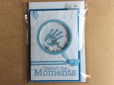 64 cherish the moments, geboortekaartje met muisjes - 1