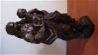 Antiek houten beeld Maria met kindje Jezus...door H.Helwegen - 1 - Thumbnail