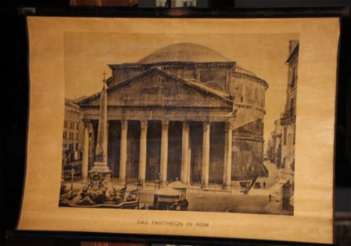 Schoolplaat van het Pantheon te Rome. - 1