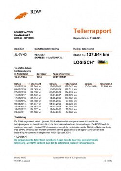 Renault Express - 1.4 Break RT ROLSTOEL VERVOER Geen APK Zo Meeneemen - 1