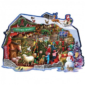 Bits and Pieces - Christmas Barn - 750 Stukjes Nieuw - 1