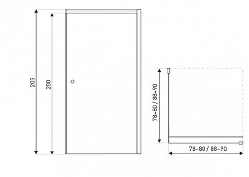 Sanifun douchecabine Desmond 900 x 900 Z NANO - 3