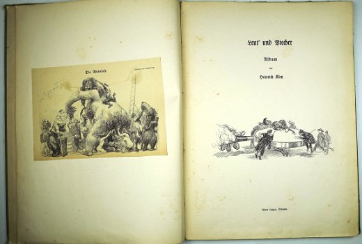 [Heinrich Kley] Leut und Viecher Inspirator voor Walt Disney - 3