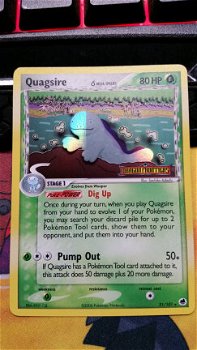 Quagsire 21/101 Rare (reverse) Ex Dragon Frontiers - 1