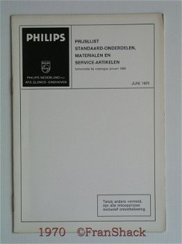 [1970] Prijslijst; Standaard-onderdelen juni 1970, Elonco Philip - 1