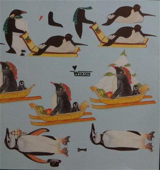 3D knipvel (A4) --- PINGUIN-PINGUINS --- Wekon W79633 --- Diverse afbeeldingen - 3