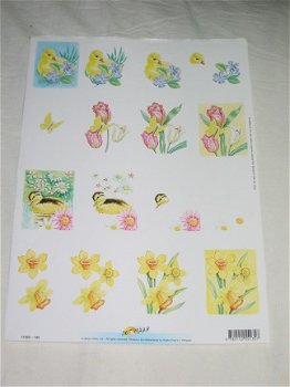 3D knipvel (A4) --- KUIKENS TUSSEN de BLOEMEN --- Doe Maar 11055-135 - 1