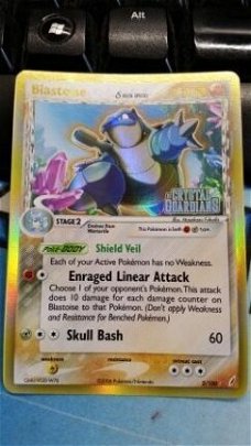 Blastoise  2/100 Holo (reverse) Ex Crystal Guardians nm