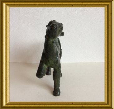 Art deco bronzen bokje / geitje - 2