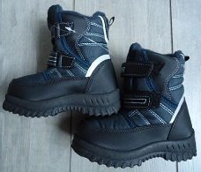 Stoere Snowboots (klitteband) Navy/Zwart  maat 25